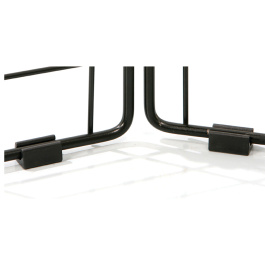 Lot de 2 patins d'appui pour grille d'exposition - D8 cm - noir