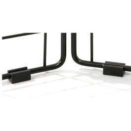 Lot de 2 patins d'appui pour grille d'exposition - D8 cm - noir