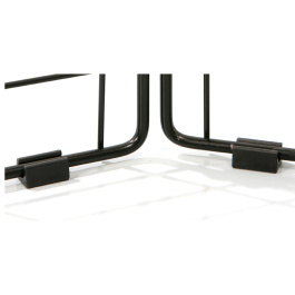 Lot de 2 patins d'appui pour grille d'exposition - D8 cm - noir