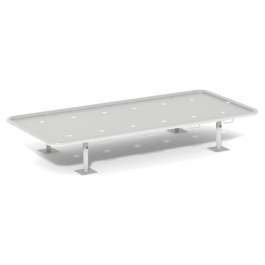 Lit L1490 d'isolement en métal hauteur sommier 30cm - 200x90