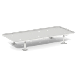 Lit L1490 d'isolement en métal hauteur sommier 30cm - 200x90
