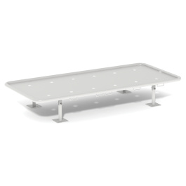Lit L1490 d'isolement en métal hauteur sommier 30cm - 200x90