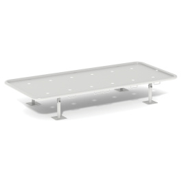 Lit L1490 d'isolement en métal hauteur sommier 30cm - 200x90