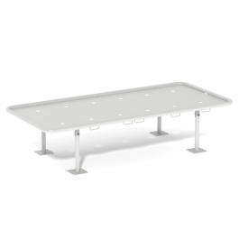 Lit L1490 d'isolement en métal hauteur sommier 45cm - 200x90