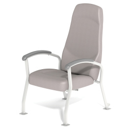 Fauteuil KOSI avec dossier monobloc assise fixe sur patins