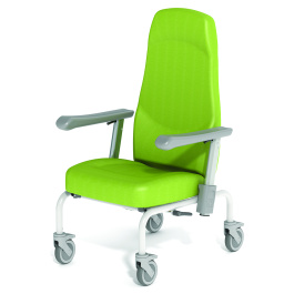 Fauteuil multiposition KOSI accoudoirs escamotables roues plastiques D100