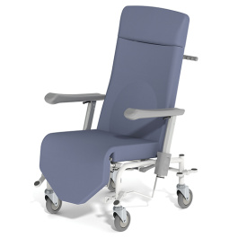 Fauteuil KLUB, RJ, freins avant et arrière, roues D125 cm double galet - H121 cm