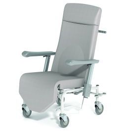 Fauteuil KLUB, RJ, frein arrière couplé, roues D150 cm simple galet - H121 cm