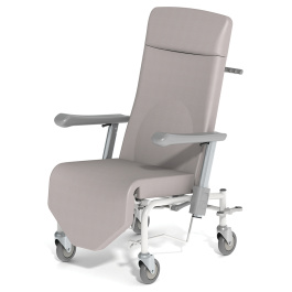 Fauteuil KLUB, RJ manuel frein arrière couplé roues D125 cm simple galet- H121cm
