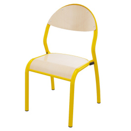 Chaise ROND'O assise et dossier Blueprotech® piètement époxy - T1 à T6 - Stock