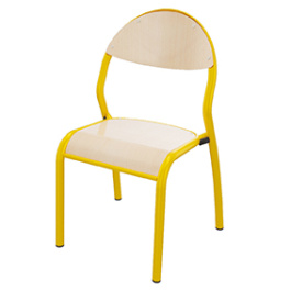 Chaise ROND'O assise et dossier Blueprotech® piètement époxy - T1 à T6 - Stock