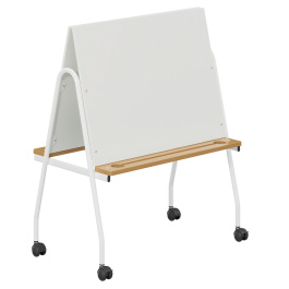 Chevalet double face stratifié piètement époxy - L85xP56xH105cm