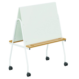 Chevalet double face stratifié piètement époxy - L85xP56xH105cm