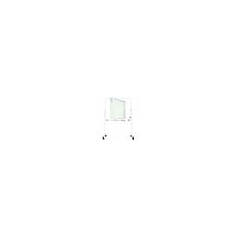 Tableau pivotant blanc pour feutre piètement époxy - L139xP60xH200 cm - Blanc RAL 9010