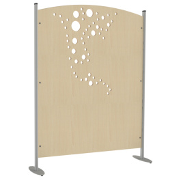 Claustra BULLES MDF stratifié MDF chant verni - L120xH160 cm