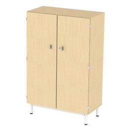 Armoire PICCOLO 2 portes mélaminé piètement époxy - L90xP45xH140 cm