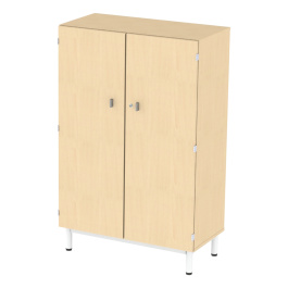 Armoire PICCOLO 2 portes mélaminé piètement époxy - L90xP45xH140 cm