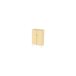 Armoire PICCOLO 2 portes mélaminé piètement époxy - L90xP45xH140 cm