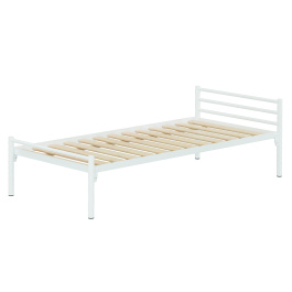 Lit ZEBRA sommier à lattes rigides piètement époxy - 90x200 cm - Stock