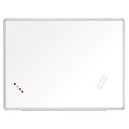 Tableau d'affichage blanc pour feutre - 90x120 cm