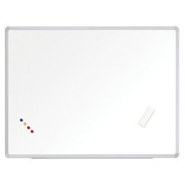 Tableau d'affichage blanc pour feutre - 90x120 cm