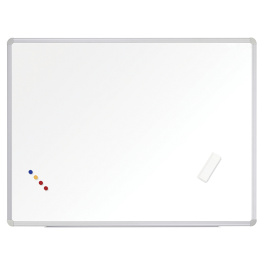 Tableau d'affichage blanc pour feutre - 90x120 cm