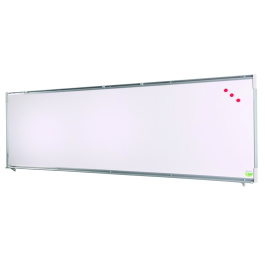 Piste graphique murale en email blanc - 200x 60 cm