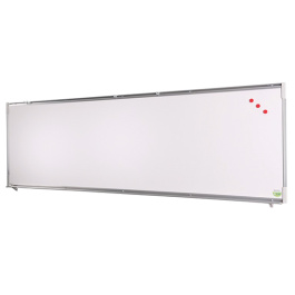 Piste graphique murale en email blanc - 200x 60 cm