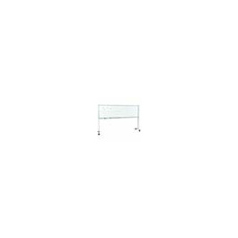 Piste graphique mobile biface en email blanc - 200x 60 cm