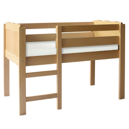 Lit surélevé KOALA bois incolore - L129,5xP72xH95 cm