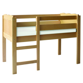 Lit surélevé KOALA bois incolore - L129,5xP72xH95 cm