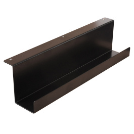 Goulotte passe-câble horizontale en acier pour table informatique
