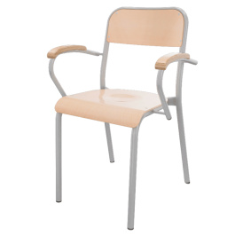 Bridge TRÉVISE assise dossier et accoudoir Blueprotech® piètement époxy - T6 - Stock