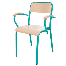 Bridge TRÉVISE assise dossier et accoudoir Blueprotech® piètement époxy - T6