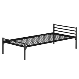 Lit ZEBRA sommier treillis et piètement époxy - 90x200 cm - Stock