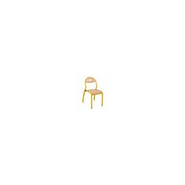 Chaise ROND'O 4 pieds assise et dossier prise de main bois Blueprotech® piètement époxy- T1 à T6 - Stock