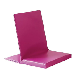 Siège pouf tissu PVC - L60xP42xH49 cm