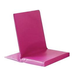 Siège pouf tissu PVC - L60xP42xH49 cm
