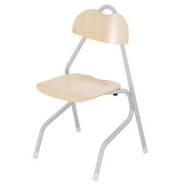 Chaise TEMPO ALU AST assise et dossier bois Blueprotech® - T3 à T6 - Stock