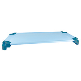 Couchette en toile thermosoudée, bleu, empilable