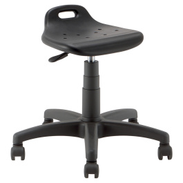 Siège SMILE PG mobile assise et dossier polyuréthane piètement nylon - H41 à 54 cm