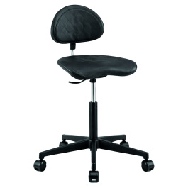Siège TRACTOR mobile assise et dossier polyuréthane piètement Nylon - H46 à 59 cm