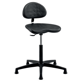 Siège TRACTOR assise et dossier polyuréthane piètement nylon - H50 à 70 cm