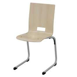 Chaise AST coque Spring II bois Blueprotech® piètement époxy