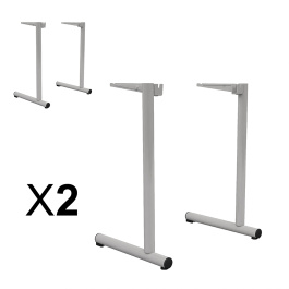 Lot de 2 Piètements TAGE DL D45 époxy - pour syst. poutre - T6 - Stock