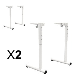 Lot de 2 Piètements TAGE DL D45 époxy - pour syst. poutre - HR T3 à T6  avec crochet - Stock