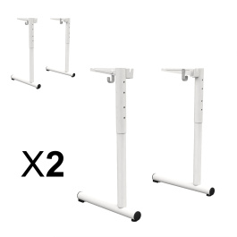 Lot de 2 Piètements TAGE DL D45 époxy - pour syst. poutre - HR T3 à T6  avec crochet - Stock