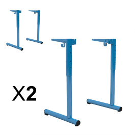 Lot de 2 Piètements TAGE DL D45 époxy - pour syst. poutre - HR T3 à T6  avec crochet - Stock