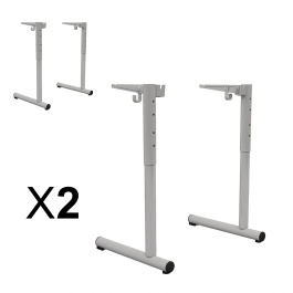 Lot de 2 Piètements TAGE DL D45 époxy - pour syst. poutre - HR T3 à T6  avec crochet - Stock