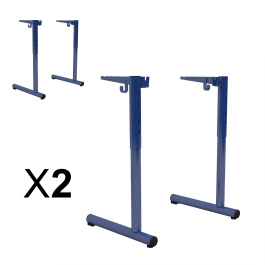 Lot de 2 Piètements TAGE DL D45 époxy - pour syst. poutre - HR T3 à T6  avec crochet - Stock